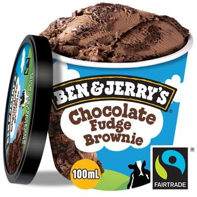 Ben & Jerry's Mini cup Chocolate Fudge Brownie 12 x 100ml -
