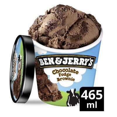 Ben & Jerry's Pint Chocolate Fudge Brownie 8 x 465ml -