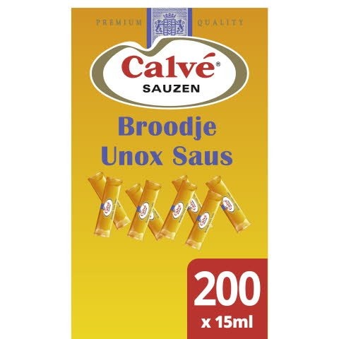 Calvé Broodje Unox Saus 200x15ml - 