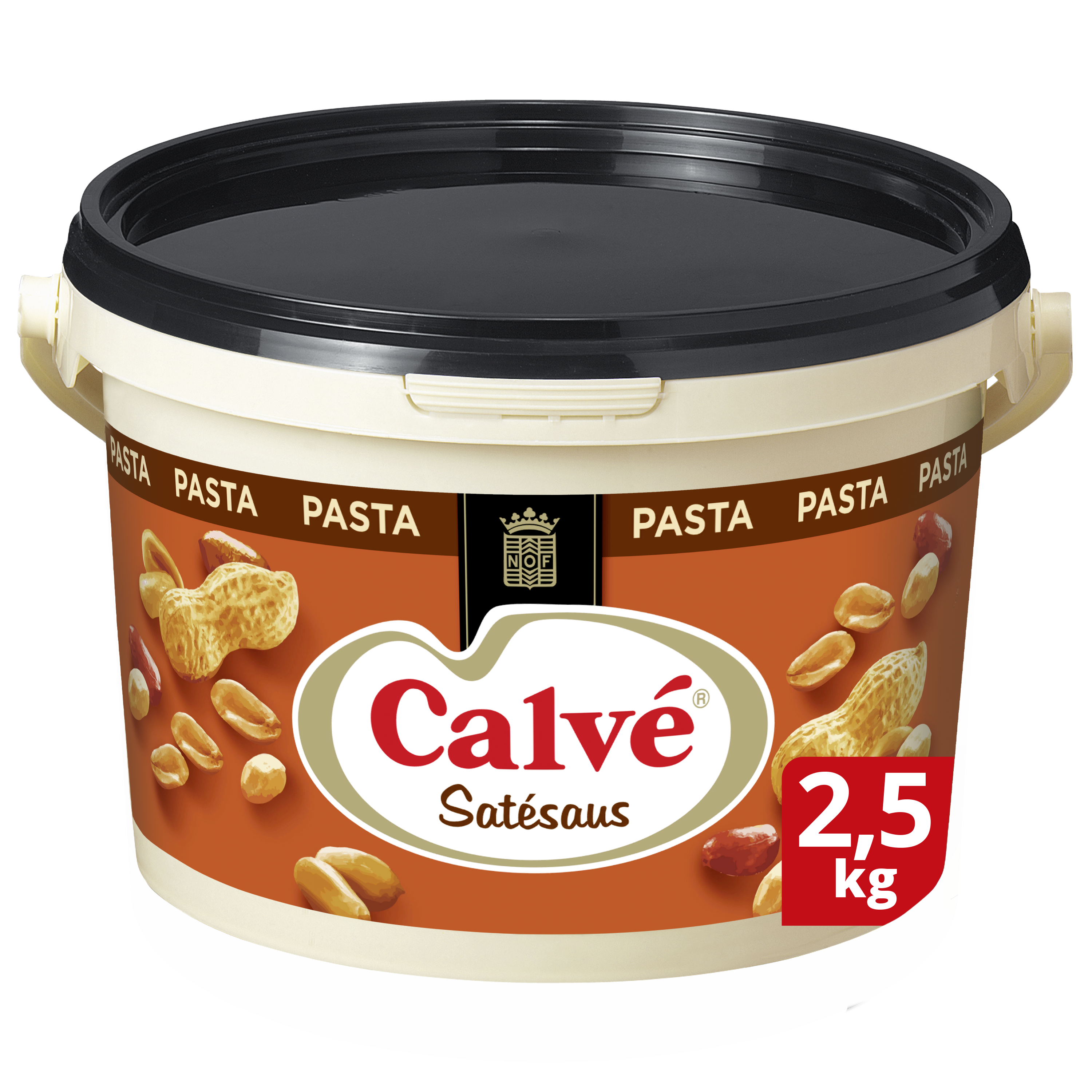 Calvé Satésaus Pasta 2,5kg - Calvé geeft een authentieke pindasmaak aan jouw satésaus