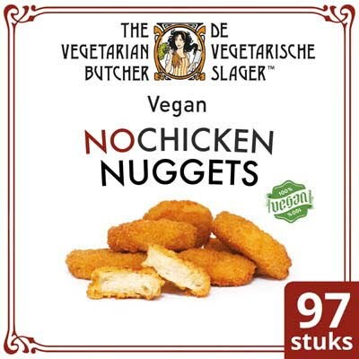 De Vegetarische Slager NoChicken Vegetarische Kipnuggets 1,75Kg