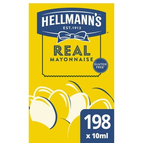 Hellmann’s Real Mayonaise portieverpakking 10 ml -