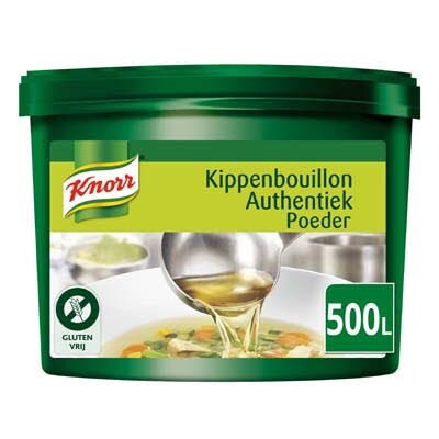 Knorr Kippenbouillon Authentiek Poeder opbrengst 500L - 