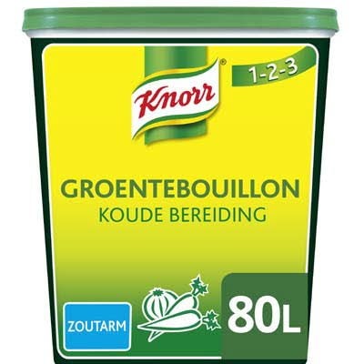 Knorr 1-2-3 Groentebouillon Koude Basis Zoutarm opbrengst 80L - 