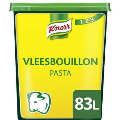 Knorr 1-2-3 Vleesbouillon Pasta opbrengst 83L - 