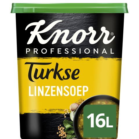 Knorr Professional Wereld Turkse Linzensoep Poeder Opbrengst 16L - 