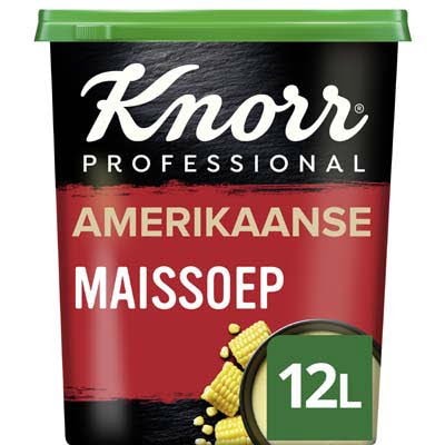 Knorr Wereld Amerikaanse Maïssoep Poeder opbrengst 12L - 