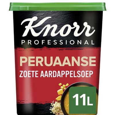Knorr Wereld Peruaanse Zoete Aardappelsoep Poeder opbrengst 11L - 