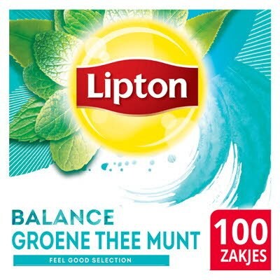 Lipton Feel Good Selection Groene Thee Munt 100 zakjes -