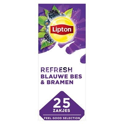 Lipton Feel Good Selection Zwarte Thee Blauwe Bes & Bramen 25 zakjes -