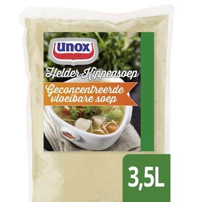 Unox Vloeibare Heldere Kippensoep voor 3,5L - 