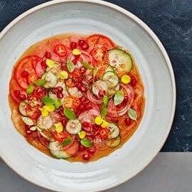 Thaise groenten carpaccio Thaise groenten carpaccio