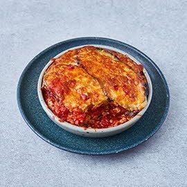 Vegetarische lasagne met aubergine en zuurdesembrood