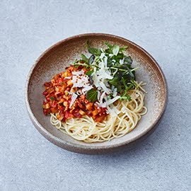 Vegetarische spaghetti Vegetarische spaghetti