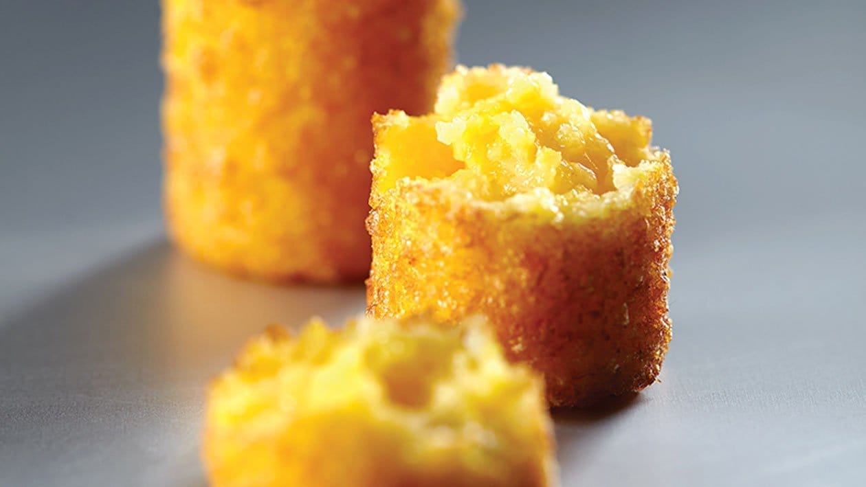 Krokante polenta met soezenbeslag – Recept