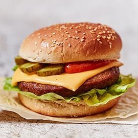 Vegetarische Cheese burger