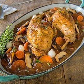 Stoofpotje met konijn en kriekbier Stoofpotje met konijn en kriekbier