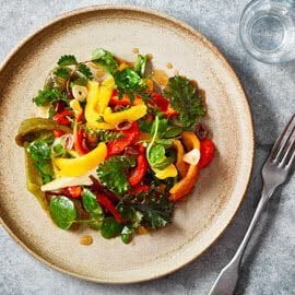 Geroosterde paprika salade
