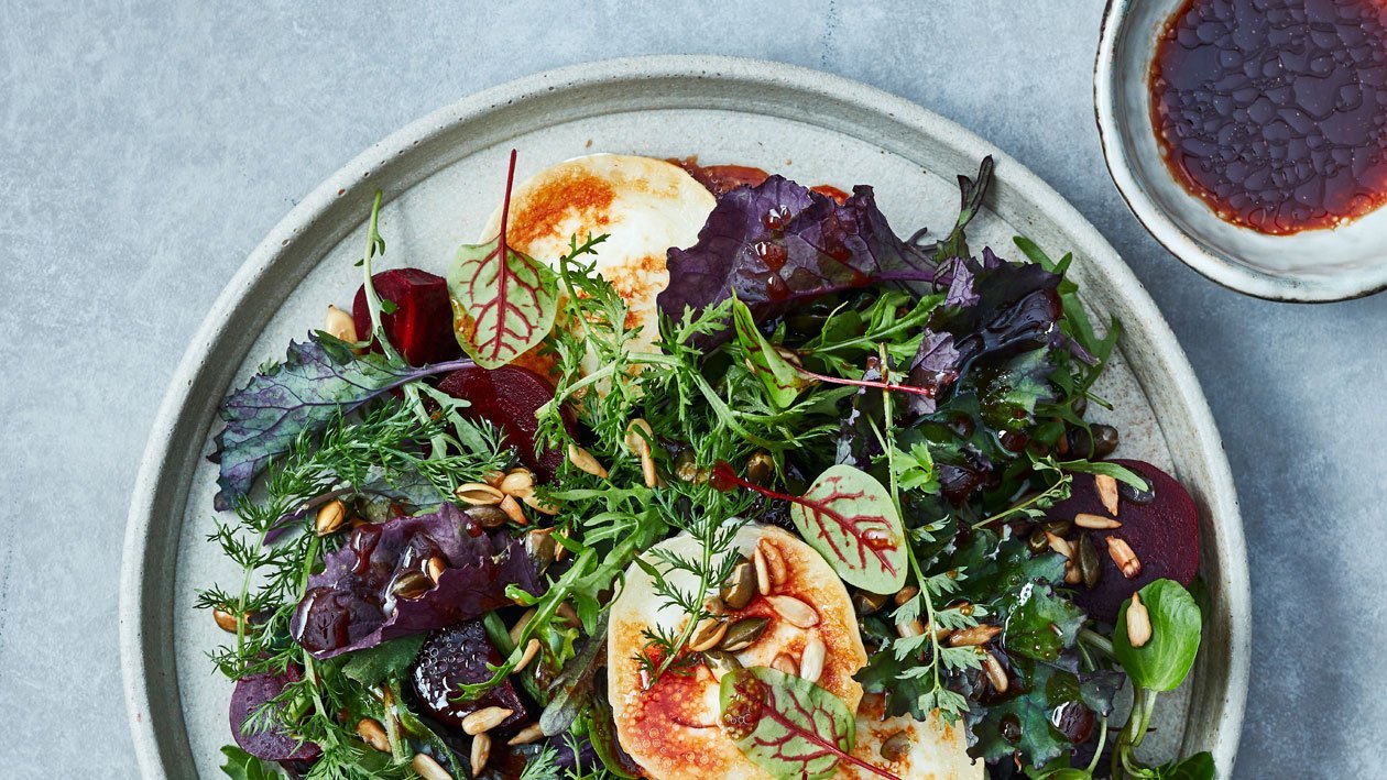 Salade geitenkaas met bietjes en balsamico – Recept