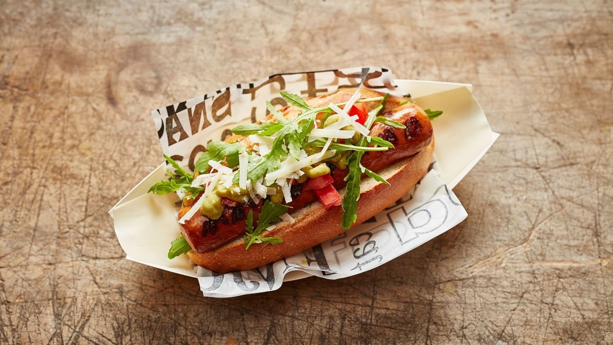 "Max" Hotdog met tomaat en pesto – Recept