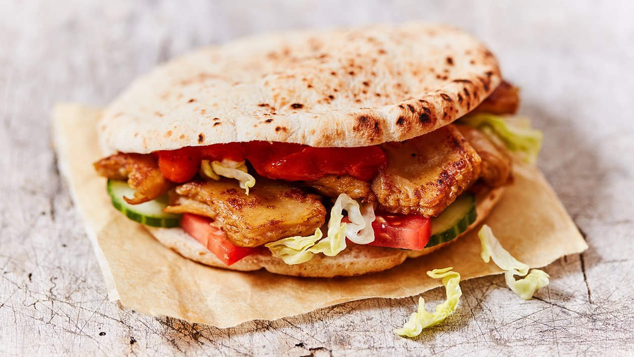 Pita met vegetarische shoarma – Recept