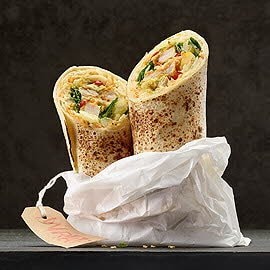 Wrap met “coleslaw” en krokante kip Wrap met “coleslaw” en krokante kip