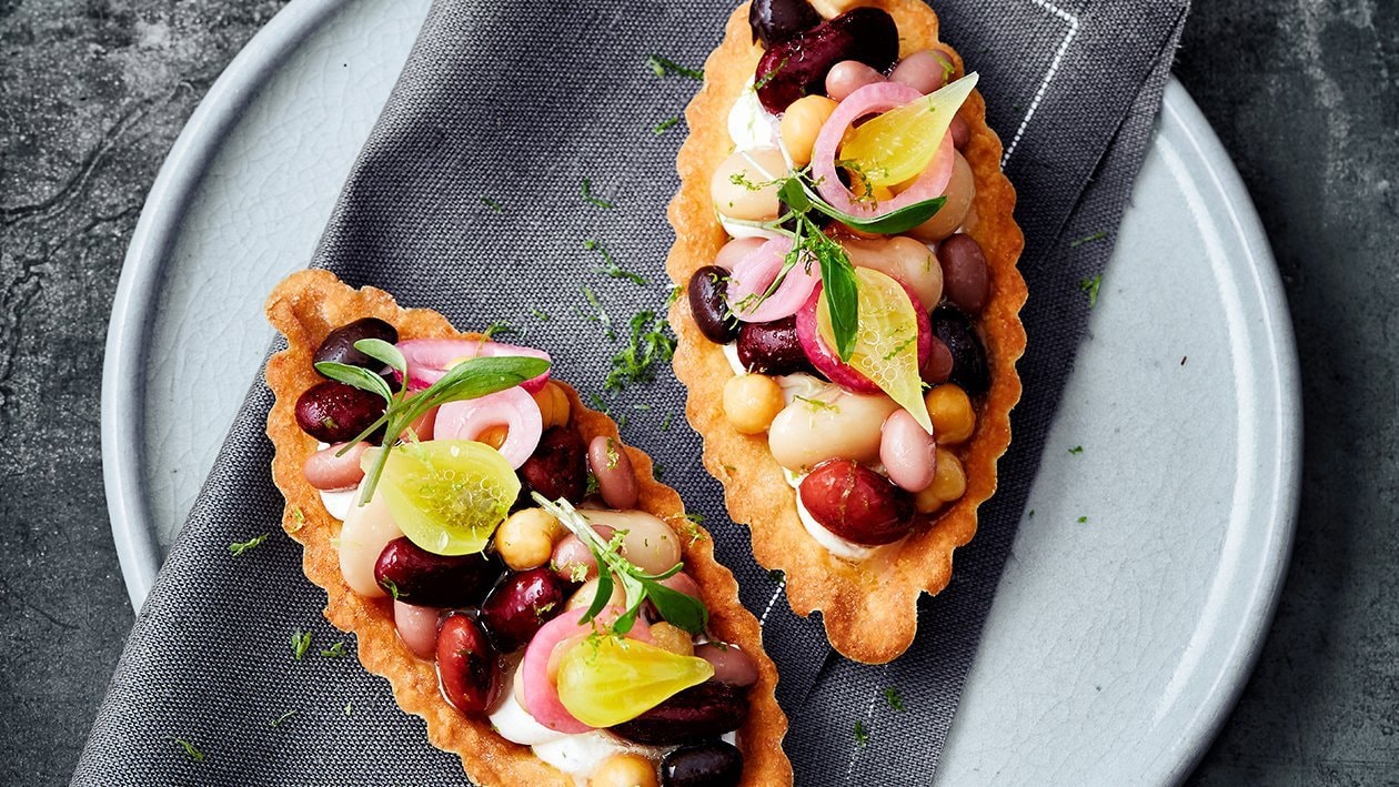 Tartelette met boontjes, roomkaas en limoen – Recept