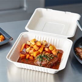 Kalfswang met gezouten citroen, koriander en geroosterde groenten (delivery)