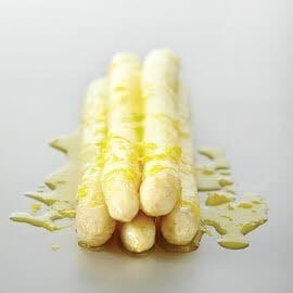 Sous vide asperges met citroen en olijfolie Sous vide asperges met citroen en olijfolie