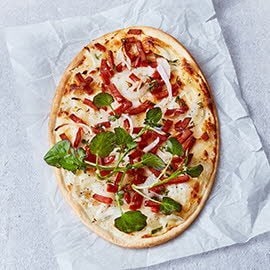 Flammekuchen met waterkers