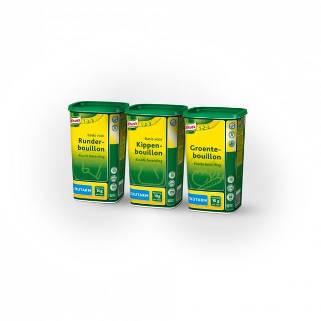 Knorr 1-2-3 Groentebouillon Koude Basis Zoutarm opbrengst 80L - 