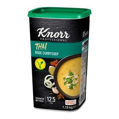 Knorr Wereld Thaise Rode Curry Soep Poeder opbrengst 12,5L - 