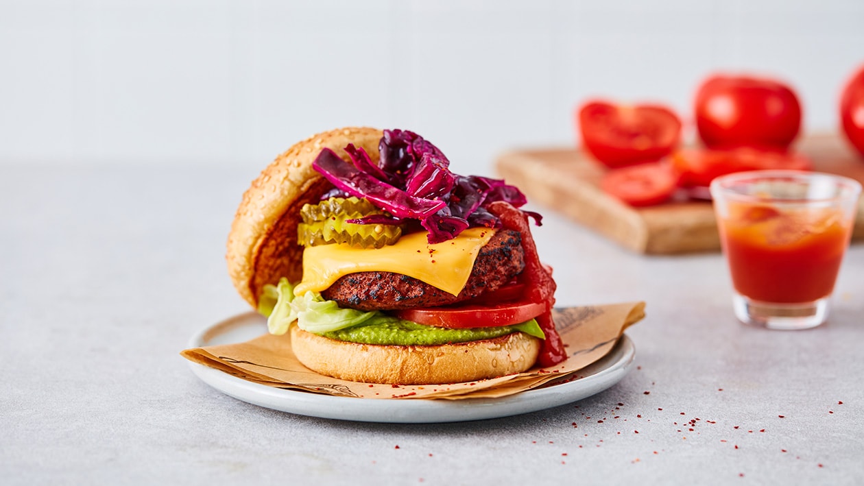Vegetarische Classic burger deluxe – Recept