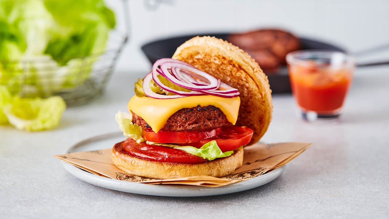 Vegetarische classic burger – Recept