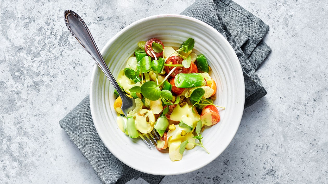 Hollandse asperges salade met ananas kokos vinaigrette – Recept