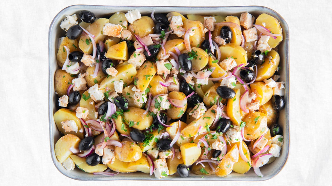 Griekse aardappelsalade – Recept