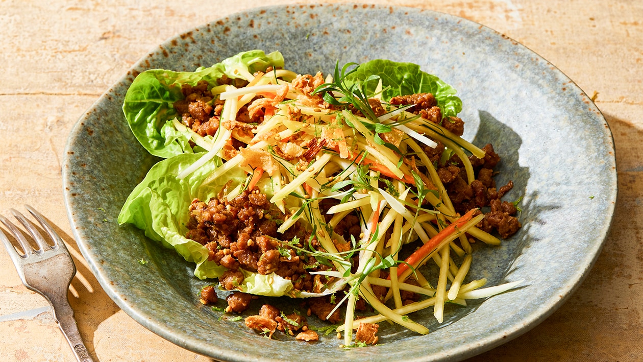 Thaise vegetarische beef larb – Recept