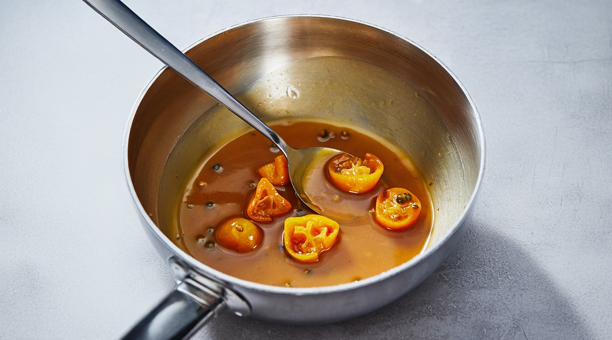 Groene pepersaus met mandarijn 2 – Recept
