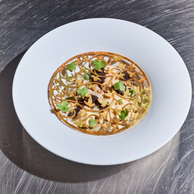 Vol-au-vent met maïskip en dragon