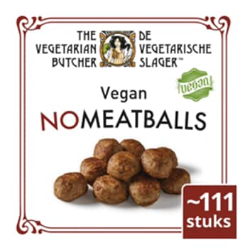 De Vegetarische Slager NoMeatball Veganistische Gehacktbal Klein 2 kg