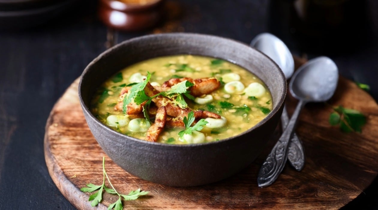 Turkse linzen soep met shoarma – Recept