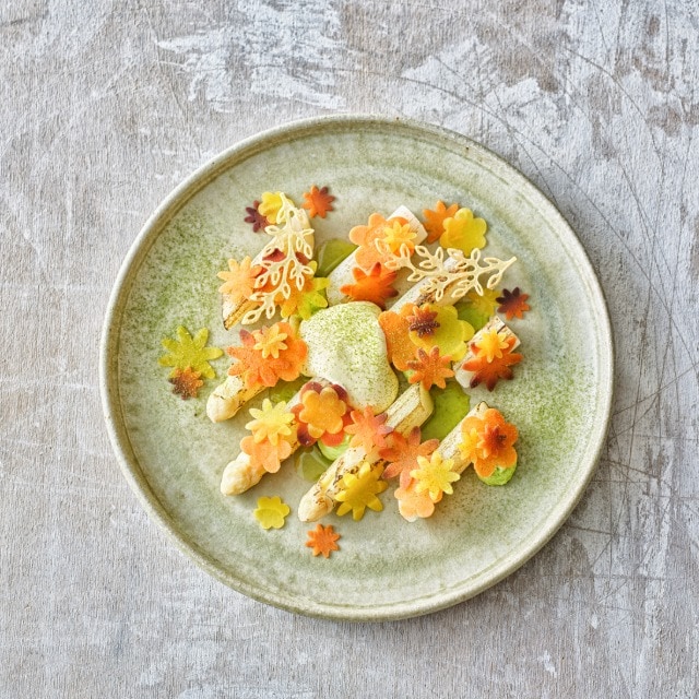 Flowerpower, asperges met wortel en peterselie