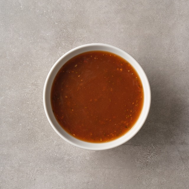 Jus met rode pesto (koude basis)