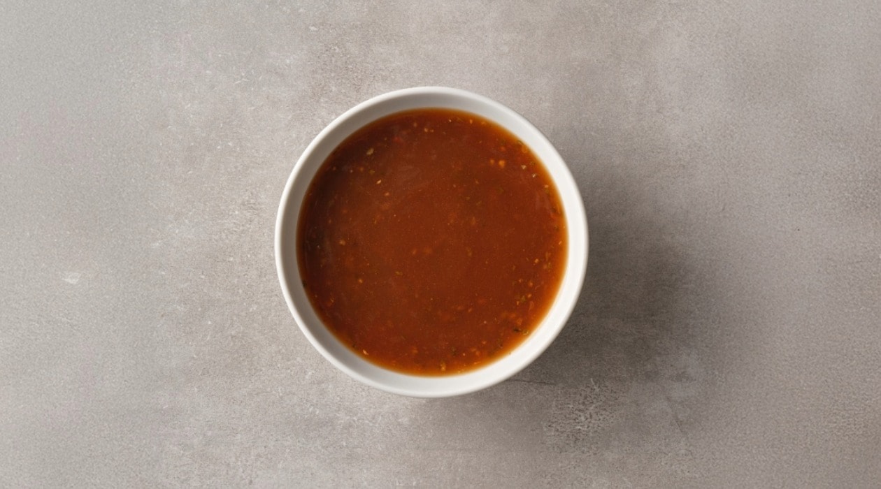 Jus met rode pesto (koude basis) – Recept