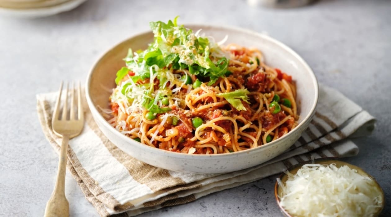 Spaghetti met tonijn en rucola – Recept