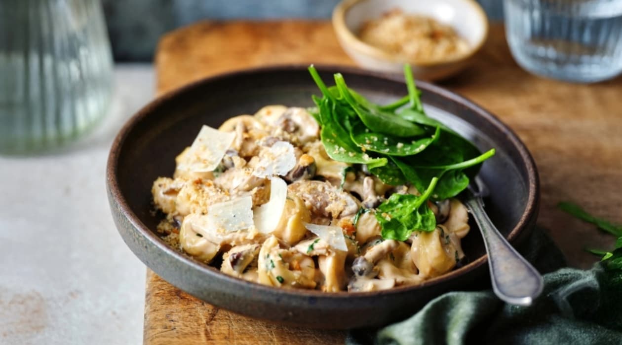Tortellini met paddenstoelen – Recept