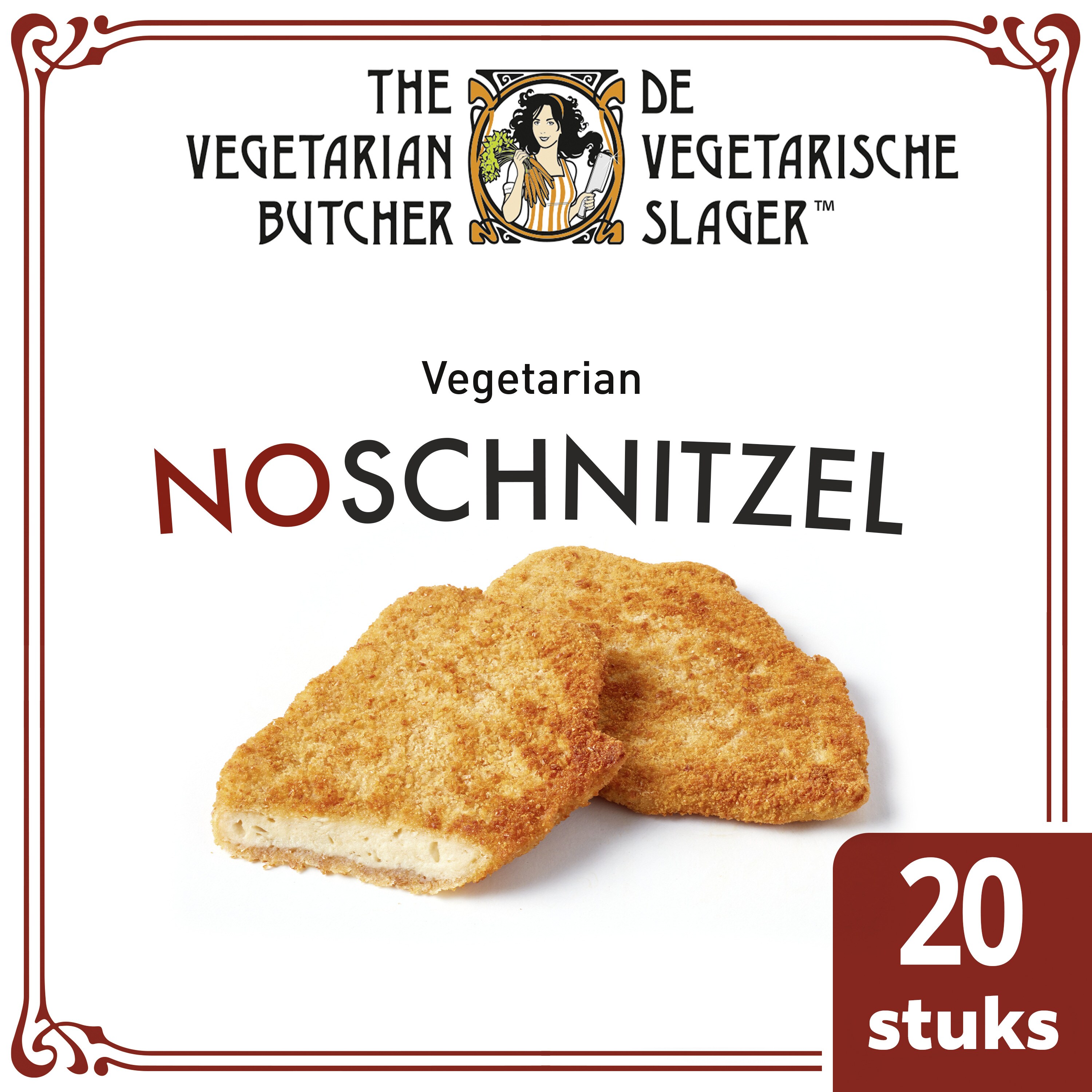 De Vegetarische Slager NoSchnitzel Vegetarische Schnitzel 20x90 g - 