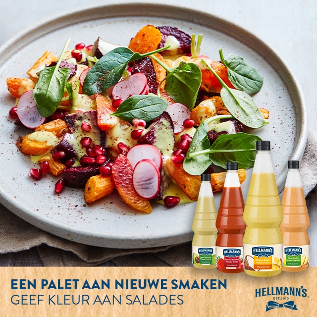 Moderne smaakcombinaties met Hellmann’s Vinaigrettes