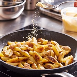 1. Over gebakken aardappels