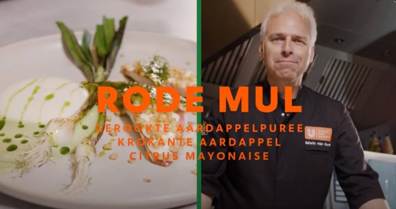 Receptvideo: Rode mul met gerookte aardappelpuree